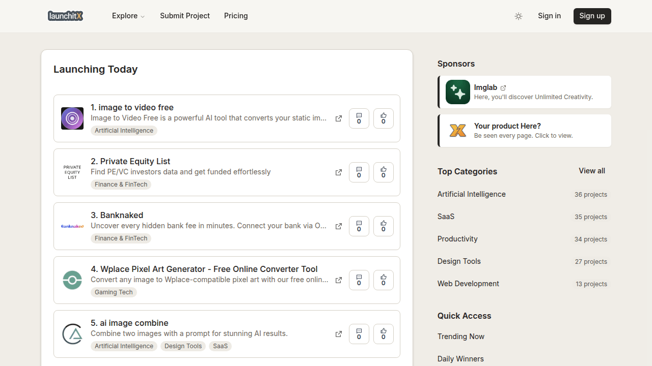 A screenshot of LaunchitX