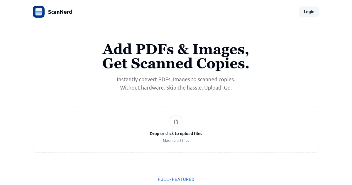 A screenshot of ScanNerd