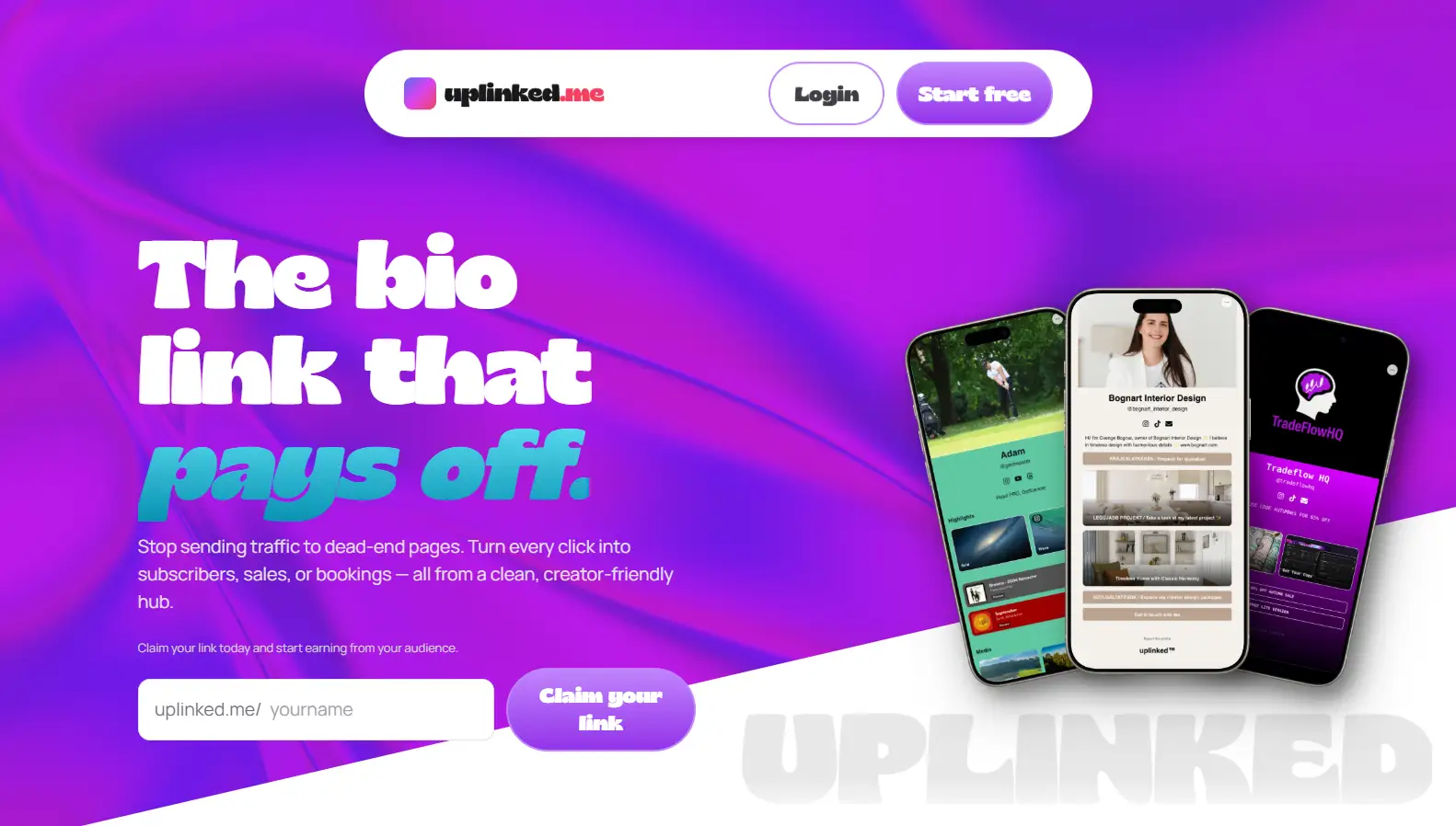 A screenshot of Uplinked