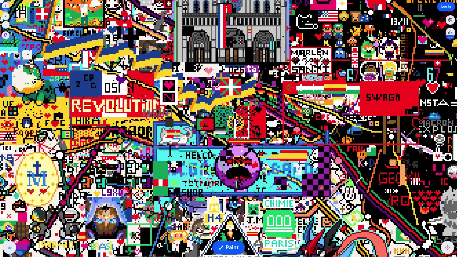A screenshot of Wplace